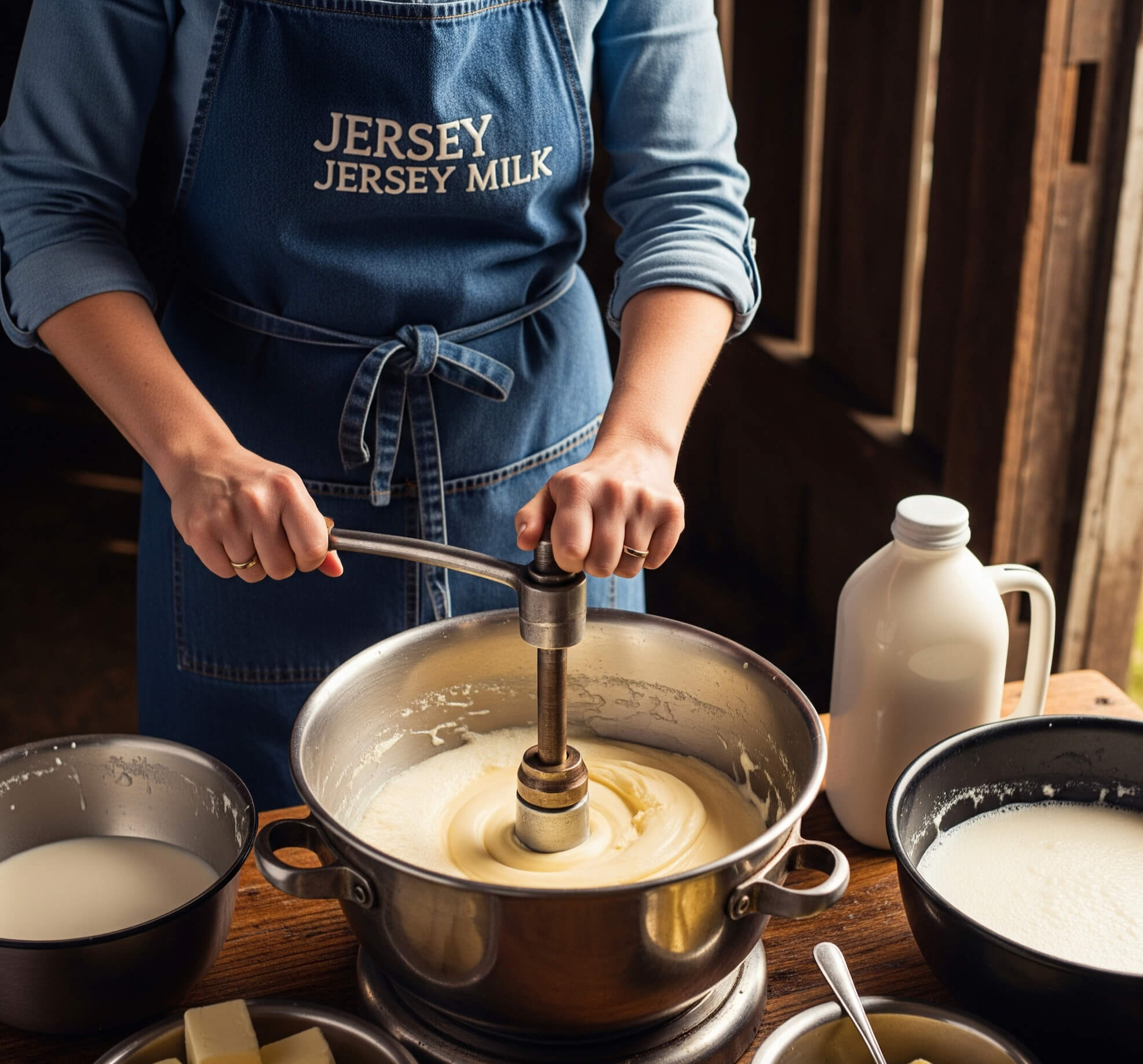 Jersey Sütünden Tereyağı Yapımı